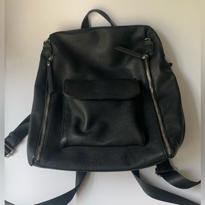 Faux Leather Backpack